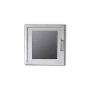 iFarmor - Armoire métallique blanche dotée d’une alarme pouvant accueillir un défibrillateur