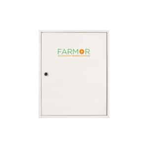 iFarmor - Armoire à pharmacie blanche en tôle vide avec 2 étagères, une porte et livré avec jeux de clé.