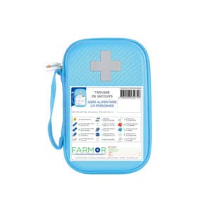 iFarmor - Trousse de secours AGRO-ALIMENTAIRE 2/4 personnes permettant de soigner & protéger. Elle contient pansements bleus détectables bout de doigts, compresses...