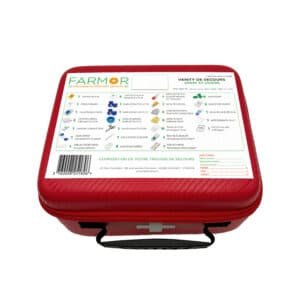 iFarmor - TRO 4520 SP Vanity de secours Sports et Loisirs contenant un aérosol de froid, des produits Coalgan, des bandes cohésives.