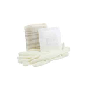 iFarmor - Coussin hémostatique qui comprend : 1 paire de gants, 1 compresse de gaze stérile 12 cm x 10 cm, 1 tampon mousse 12 cm x 10 cm x 3 cm, 1 bande élastique de contention avec fixation par scratch