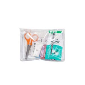 iFarmor - Pochette de secours 1 personne permettant de soigner. Elle contient compresse imprégnée d’une solution anti-coup, bande extensible…