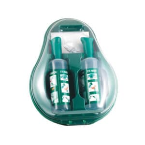 iFarmor - Coffret oculaire mural contenant 2 flacons de sérum physiologique stérile 500 ml pour les rinçages oculaires