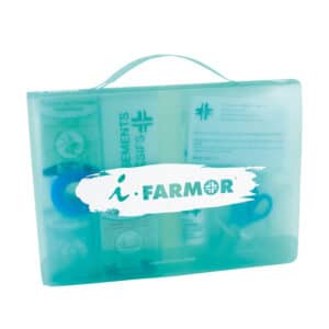 iFarmor - Ensemble de secours IFARMOR 6/8 personnes permettant de soigner & protéger. Il contient sparadrap, compresses imprégnées d’alcool...