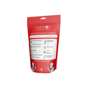 iFarmor - Pochette de secours 1/5 personnes permettant de soigner. Conçue pour répondre à tous types de risques. Emballage 100% recyclable