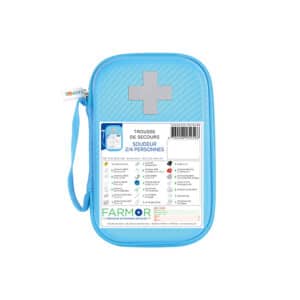 iFarmor - Valise de secours Soudeur 4/6 personnes permettant de soigner. Elle contient pansements compressifs stériles, rince oeil, pansements brûlures...