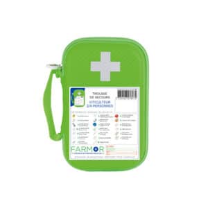 iFarmor - Trousse de secours Viticulteur 2/4 personnes permettant de soigner. Elle contient pochette isotherme, pack de froid et compresses apaisantes...