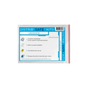 iFarmor - Distrib’Safe Kits Urgence à insérer dans les Distributeurs Automatiques d’EPI, destiné à secourir et protéger un blessé