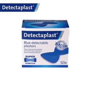 iFarmor - Lot de 100 pansements adhésifs bleus spécial Agro-alimentaire en tissu élastique Bouts de doigts, détectable par les détecteurs de métaux