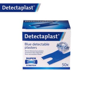 iFarmor - Lot de 100 pansements adhésifs bleus spécial Agro-alimentaire en tissu élastique Articulations, détectable par les détecteurs de métaux