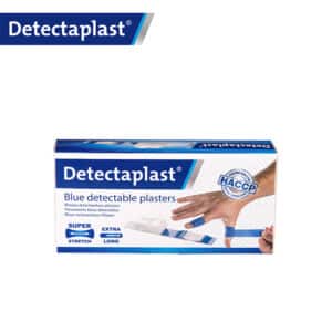 iFarmor - Lot de 100 pansements adhésifs bleus spécial Agro-alimentaire en tissu élastique 18 X 2 cm, détectable par les détecteurs de métaux