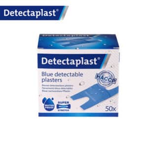 iFarmor - Lot de 50 pansements adhésifs bleus spécial Agro-alimentaire en plastique Articulations, détectable par les détecteurs de métaux
