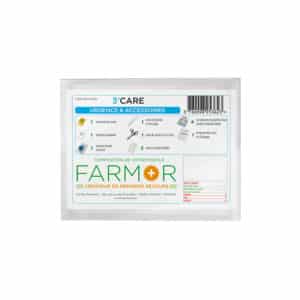 iFarmor- Pochette 3’Care « Urgence et Accessoires » composée des éléments d’urgence permettant de protéger mais aussi de pratiquer la technique du bouche à bouche