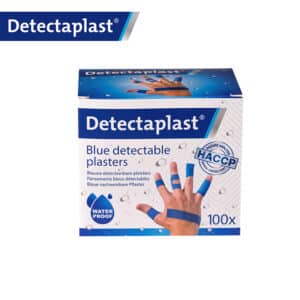 iFarmor - Boite de 100 pansements adhésifs détectables bleus en plastique PE panachés 4 tailles