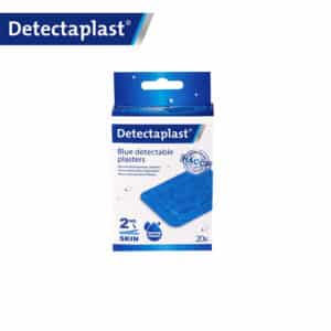 iFarmor - Boite de 20 pansements adhésifs détectables bleus Seconde peau en plastique PU 51 x 72 mm