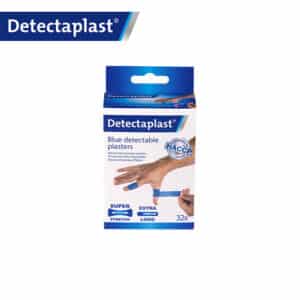 iFarmor - Boîte de 32 pansements adhésifs bleus spécial Agro-alimentaire en tissu élastique, détectable par les détecteurs de métaux