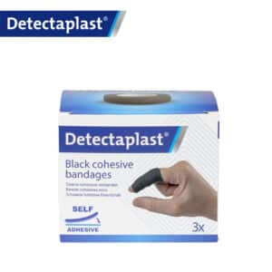 Boite de 3 bandes cohésives noires 2.5 cm x 4.5 m